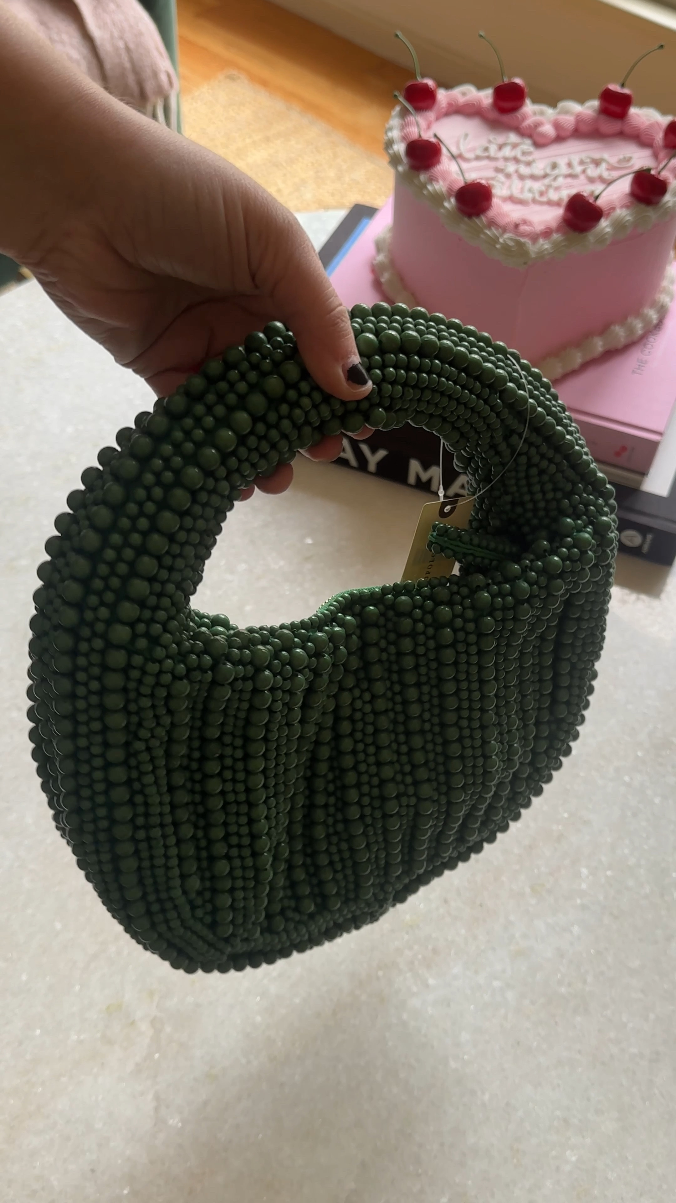 anthropologie The Tate Beaded green Handbag, purse, under $100, accessory, colorful accessories  

#LTKfindsunder100 #LTKitbag #LTKVideo