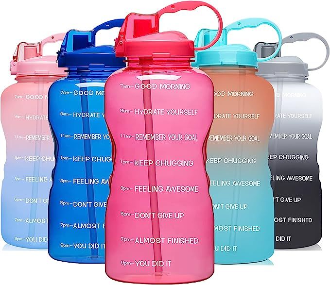 Venture Pal Large 1 Gallon/128 OZ (When Full) Motivational BPA Free Leakproof Water Bottle with S... | Amazon (US)