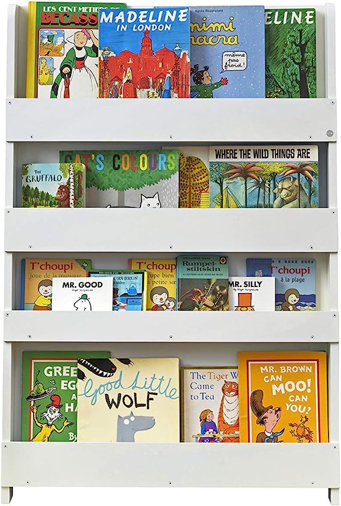 Tidy Books Childrens Bookshelf (Age 0- 10) Book Rack Storage for Kids, Wall Bookshelf, Front Faci... | Amazon (US)