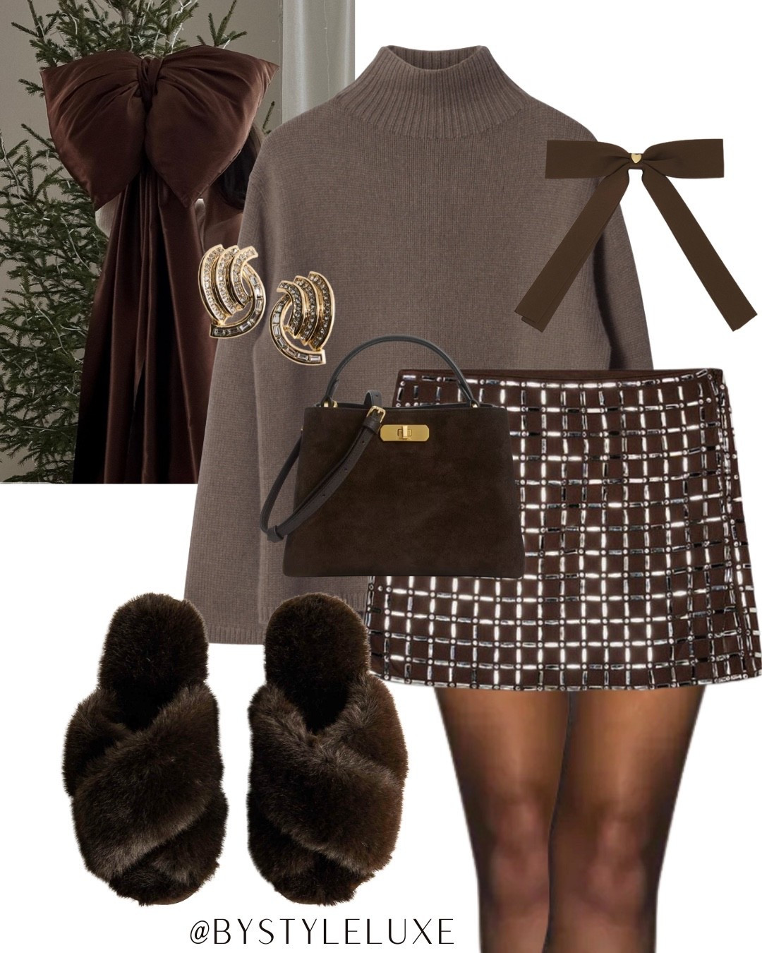 CHRISTMAS PARTY - taupe and brown party look with this gorg Zara embellished skirt

#zara #partywear #sequin 

#LTKpartywear #LTKwinter #LTKfestive