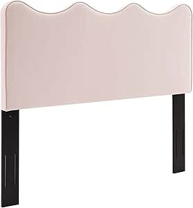 Modway Athena Performance Velvet Headboard, Full/Queen, Pink | Amazon (US)