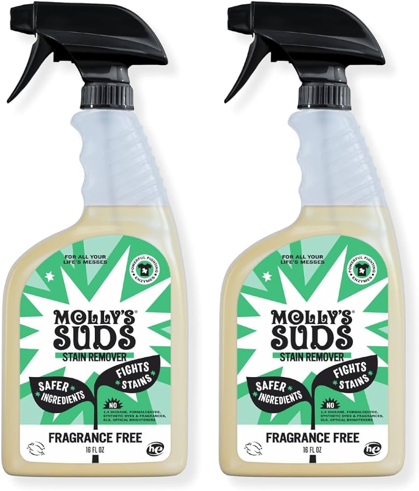 Molly's Suds Natural Laundry Stain Remover Spray | Gentle Yet Powerful, Great for Baby & Pet Stai... | Amazon (US)