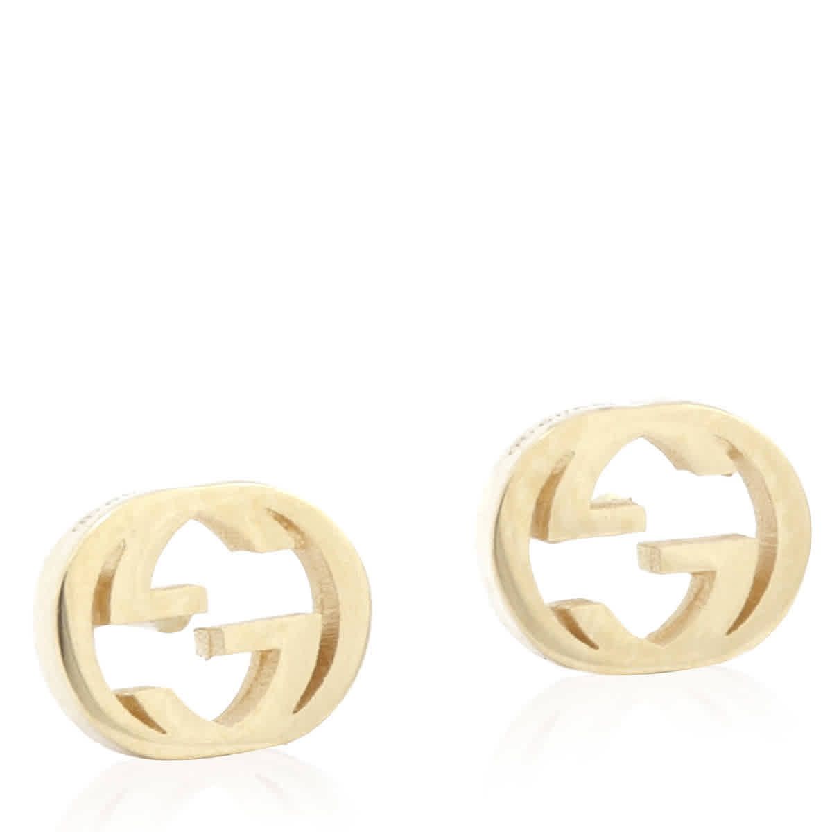 Gucci Interlocking G gold earrings | Jomashop.com & JomaDeals.com