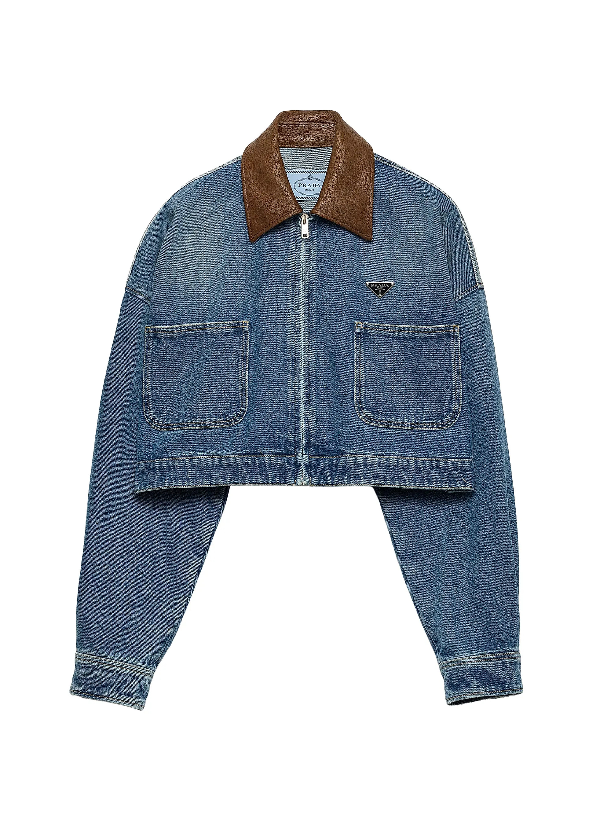 Cropped Denim Jacket | Saks Fifth Avenue