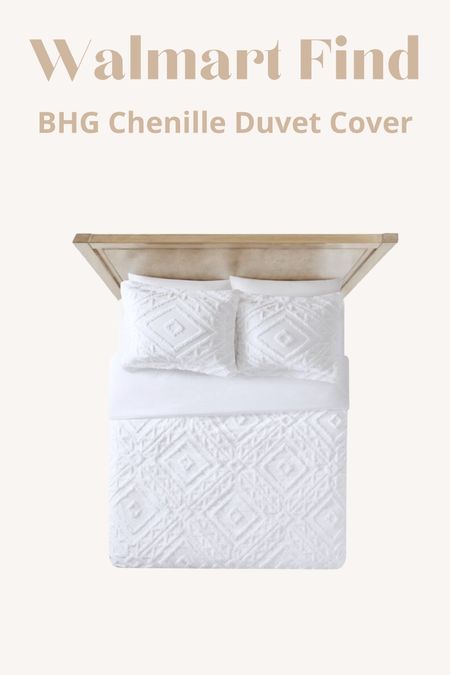 Walmart Find // Better Homes & Gardens Chenille Duvet Cover Set 

#LTKhome #LTKFind