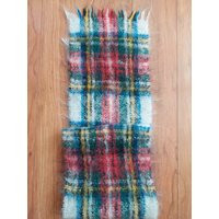 Vintage Plaid Mohair Scarf, Magbin Of Scotland | Etsy (US)