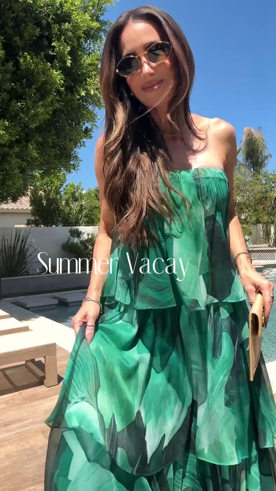 The dreamiest vacation dress…love the print and the ease of wear… no worries about bloating with this beauty! Summer nights dress, tropical outfit, wedding guest dress, spring break dress
Electric Picks Code: 20% off liveloveblank20
Love these new miu miu sunnies but my earrings are the Amazon version
Favorite Amazon heels.. I have in a few colors 
gift ideas, designer sunglasses and saint Laurent ysl bag 


#LTKSeasonal #LTKTravel #LTKWedding