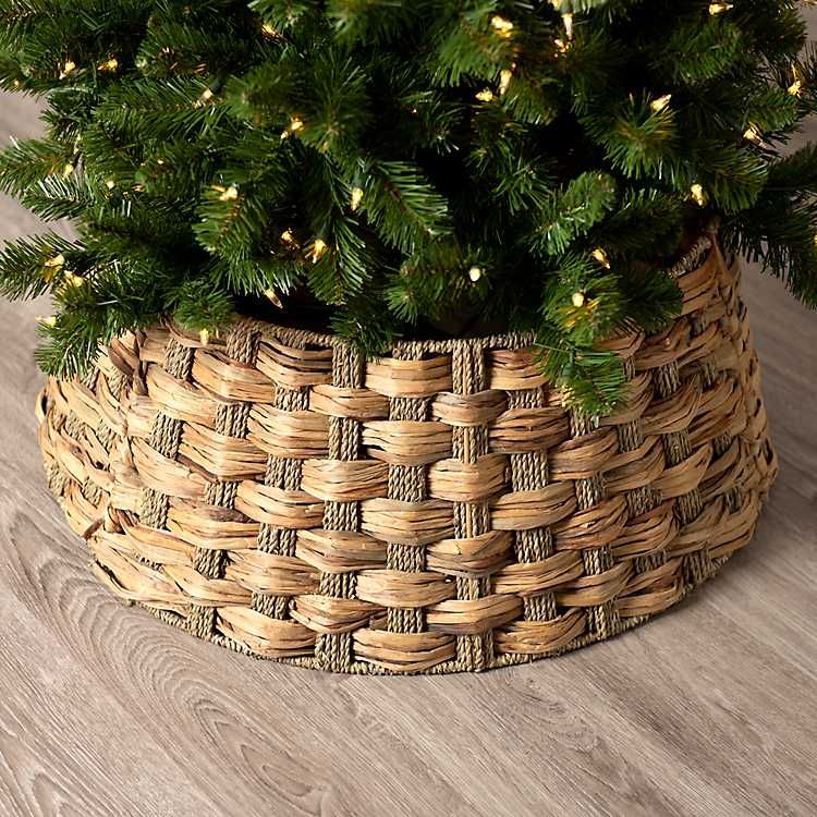 Woven Seagrass Christmas Tree Collar, 26in. | Kirkland's Home