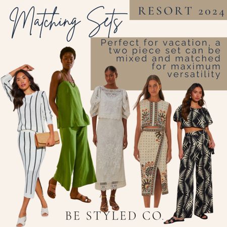 Resort 2024 - matching sets - vacation outfit ideas 

#LTKSeasonal #LTKstyletip #LTKtravel