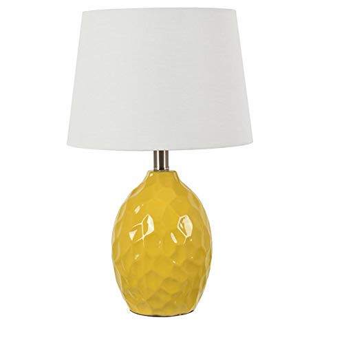 Evolution by Crestview Collection Jesse Ceramic 19.5"H Table Lamp in Yellow | Amazon (US)
