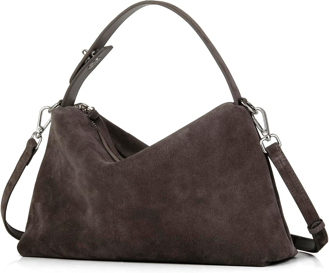DONNAIN Premium Suede Leather Crossbody Bags for Women and Tote Handbag | Amazon (US)