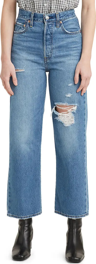 Levi's® Levi’s® Ribcage Ripped High Waist Ankle Straight Leg Jeans | Nordstrom | Nordstrom