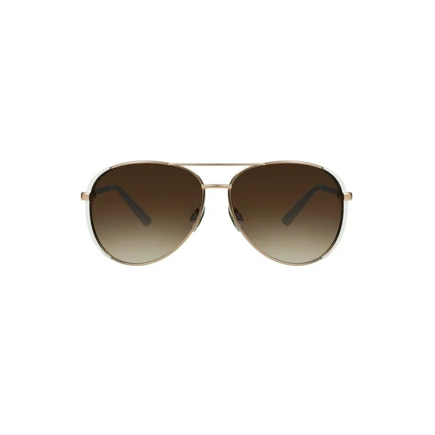 Foster Grant Women's Aviator Matt Gold Rose Sunglasses - Walmart.com | Walmart (US)