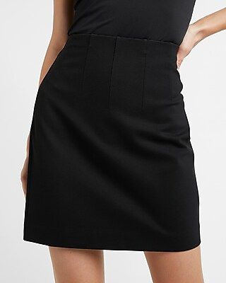 High Waisted Straight Mini Skirt | Express