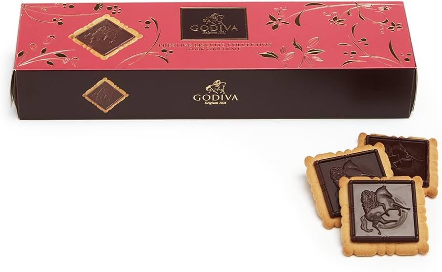 Godiva Chocolatier Lady Godiva Biscuits, Dark Chocolate, 3.5 Ounce | Amazon (US)