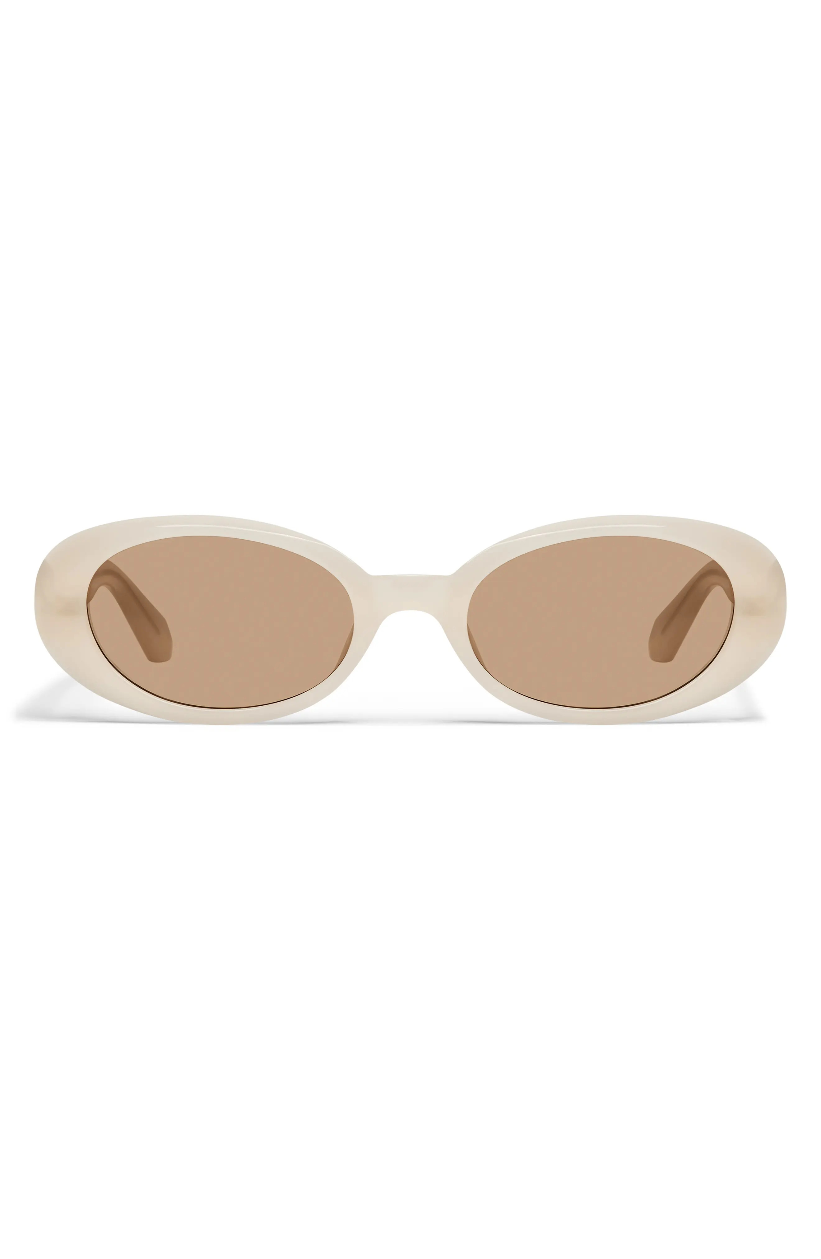 Felt Cute 52mm Gradient Small Oval Sunglasses (Women) | Nordstrom | Nordstrom