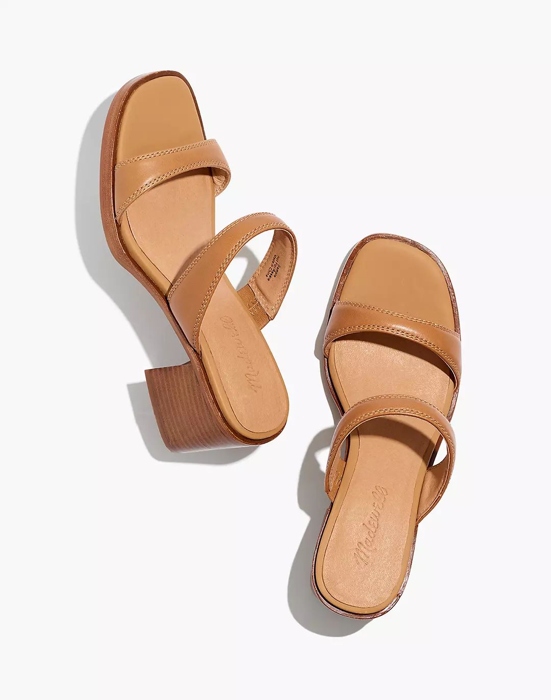 The Saige Double-Strap Sandal in Leather | Madewell