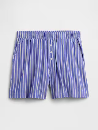 Relaxed Pull-On Poplin Shorts | Gap Factory
