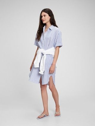 Linen-Cotton Shirtdress | Gap (US)
