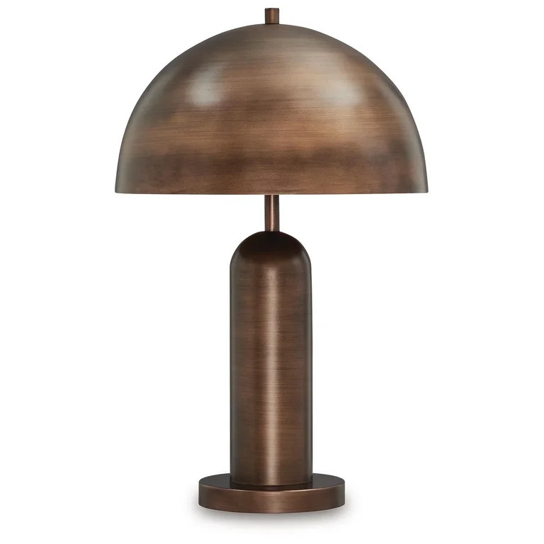 Signature Design by Ashley Wendfield Metal Table Lamp, Antique Copper Dome, Modern Accent Lightin... | Walmart (US)