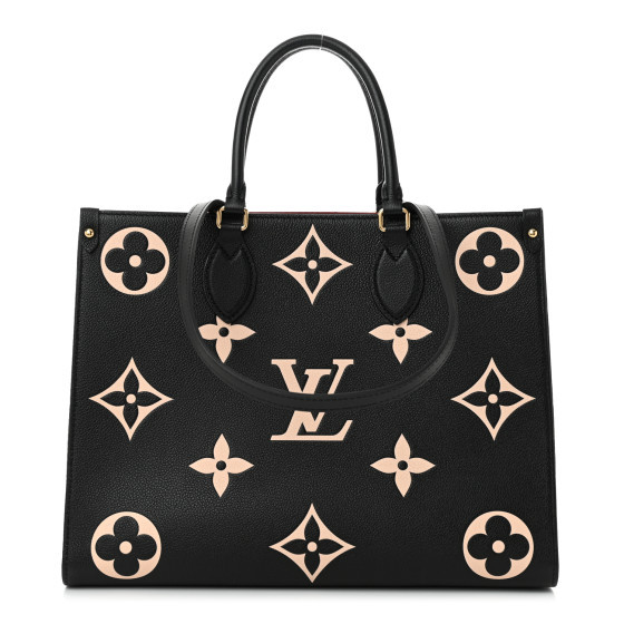 Empreinte Monogram Giant Onthego MM Black Beige | FASHIONPHILE (US)