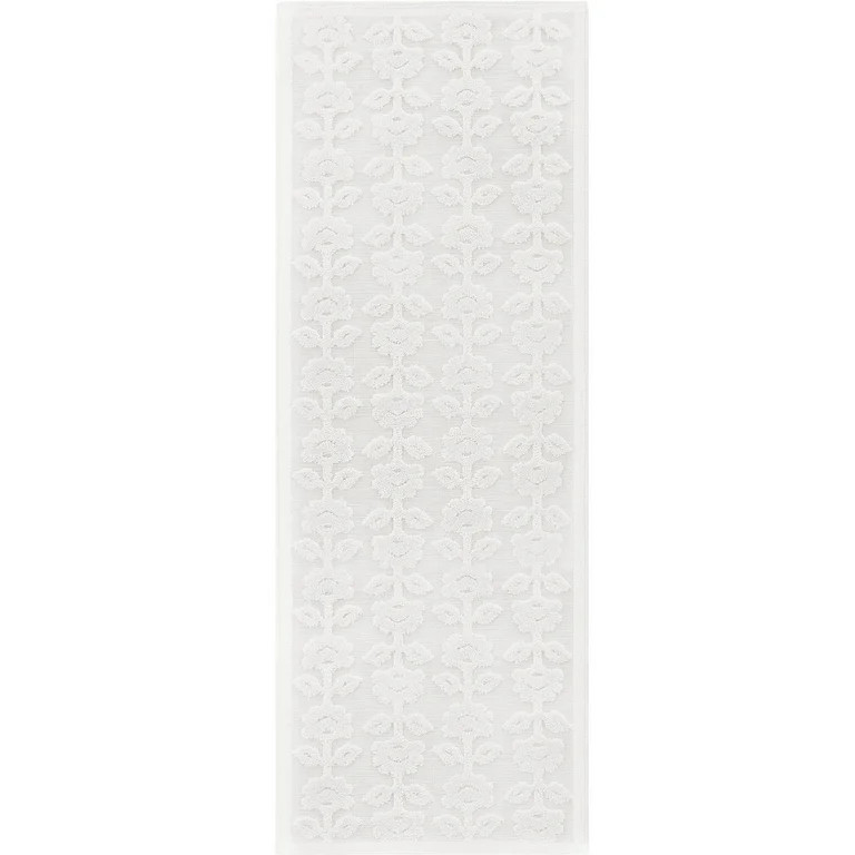 My Texas House Poppy 2'7" x 7' Natural Floral Outdoor Runner Rug | Walmart (US)