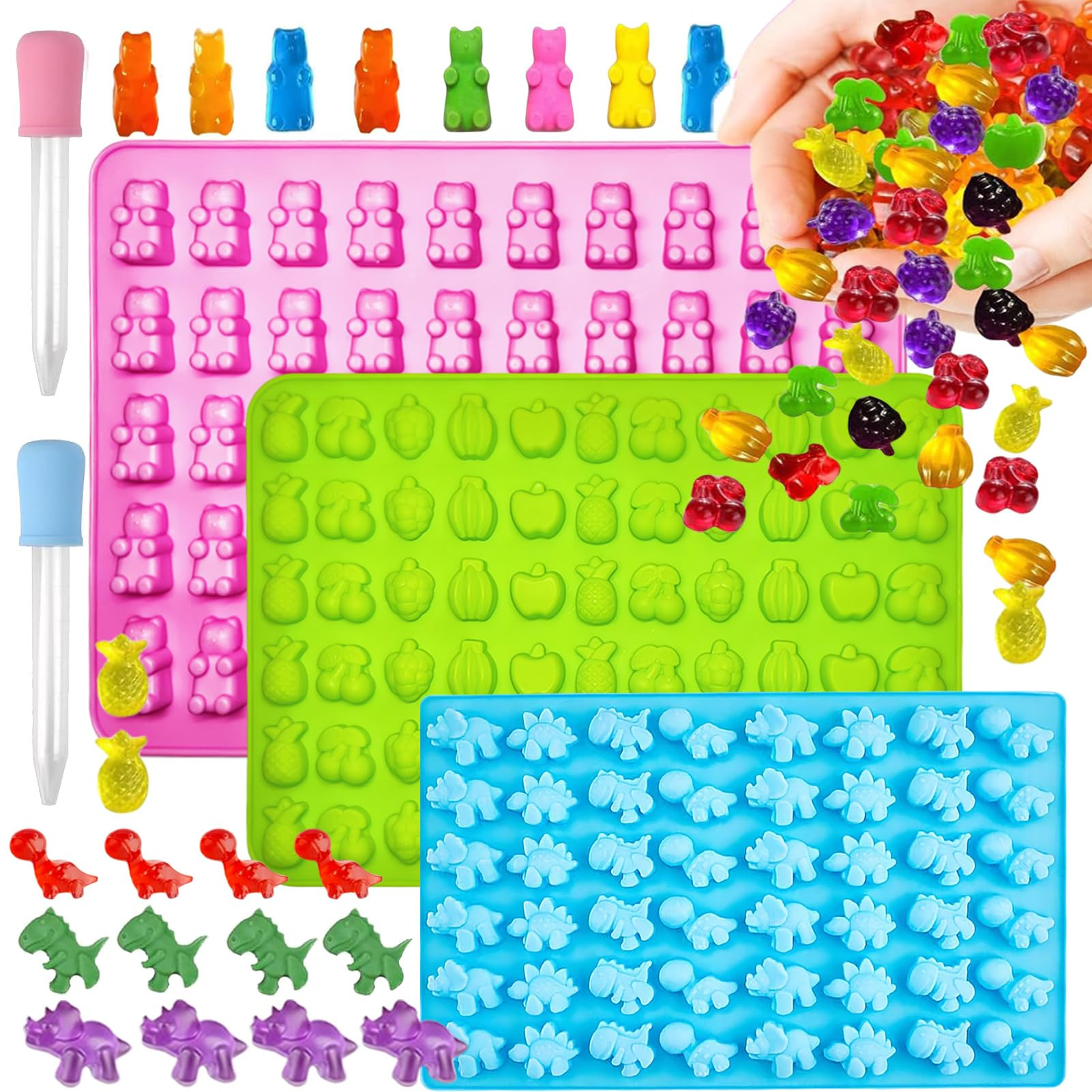 2 Pack,1 Inch Silicone Flower Molds – 36 Cavity Small Sunflower, Bow & Daisy Shaped Moulds for ... | Amazon (UK)