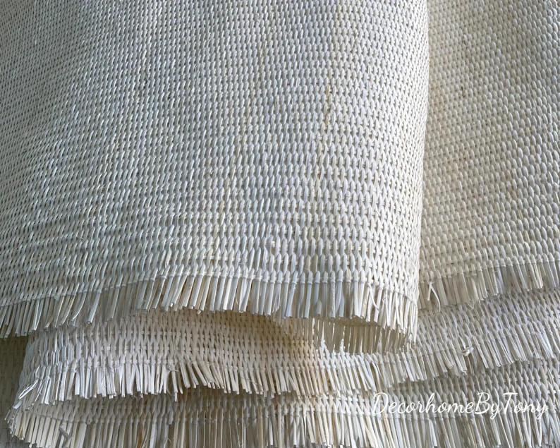 Closed Cane Webbing 18"/20"/24" Width, 100% Handmade White Natural Rattan Closed Webbing, Cane We... | Etsy (US)