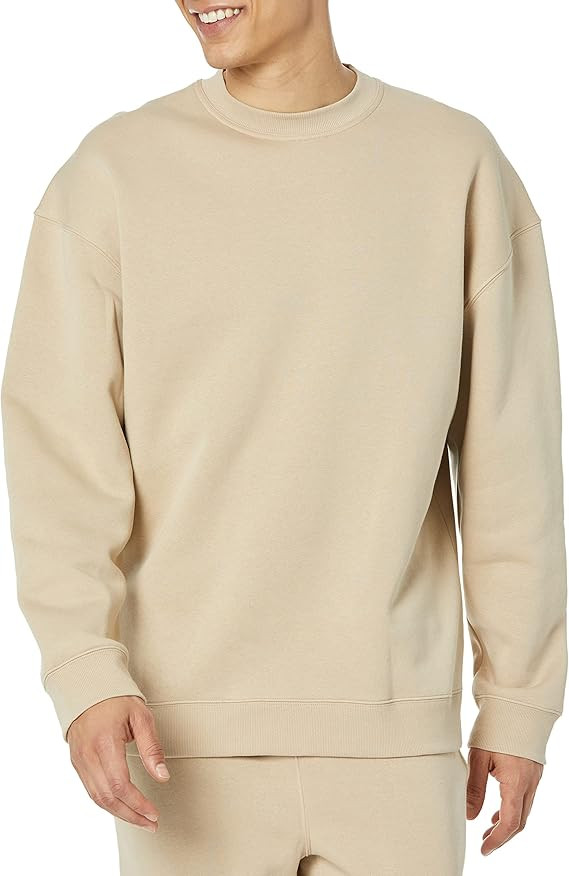 Amazon Essentials Men's Oversized-Fit Crewneck Sweatshirt (Available in Big & Tall) | Amazon (US)