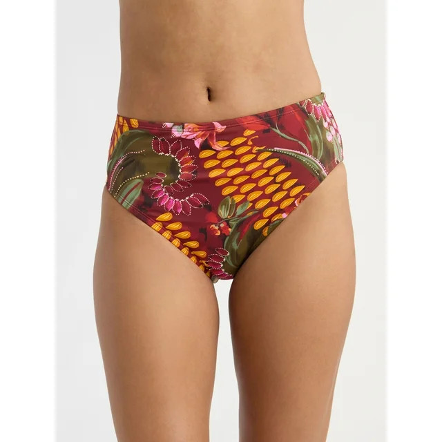 Sofia by Sofia Vergara Women's Cheeky Back Shirred Midster Swim Bottoms, Sizes XS-XL | Walmart (US)