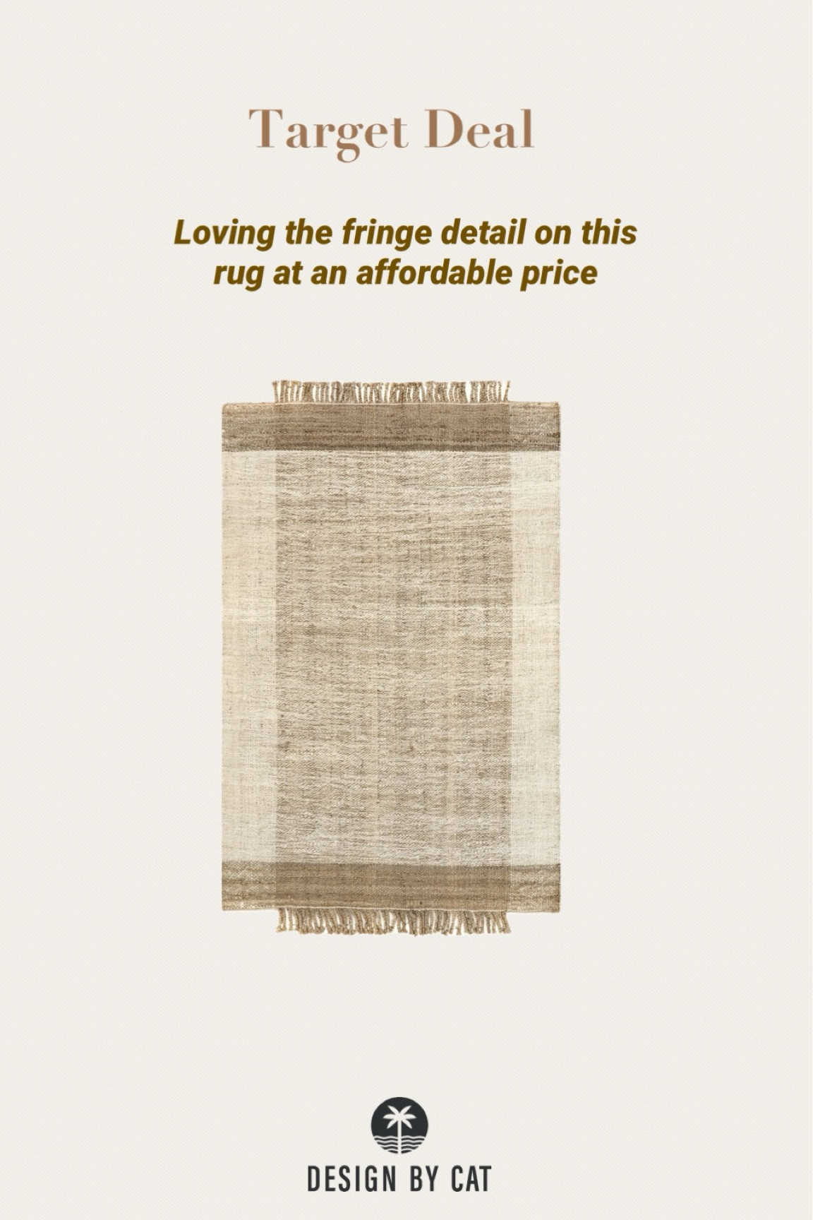 Neutral Target rug on sale 
Organic modern rug
Rug with fringe

#LTKhome