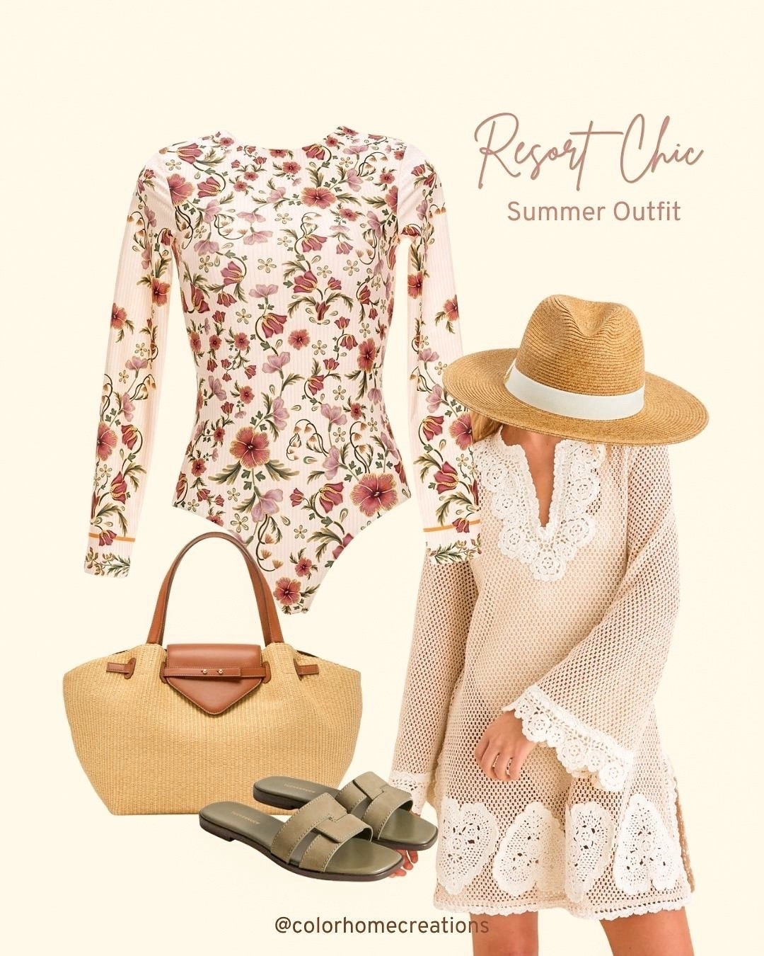 Resort chic summer outfit with soft neutrals and airy textures, perfect for vacations, beach days or poolside dinners.

#LTKSwim #LTKMothersDay #LTKSeasonal