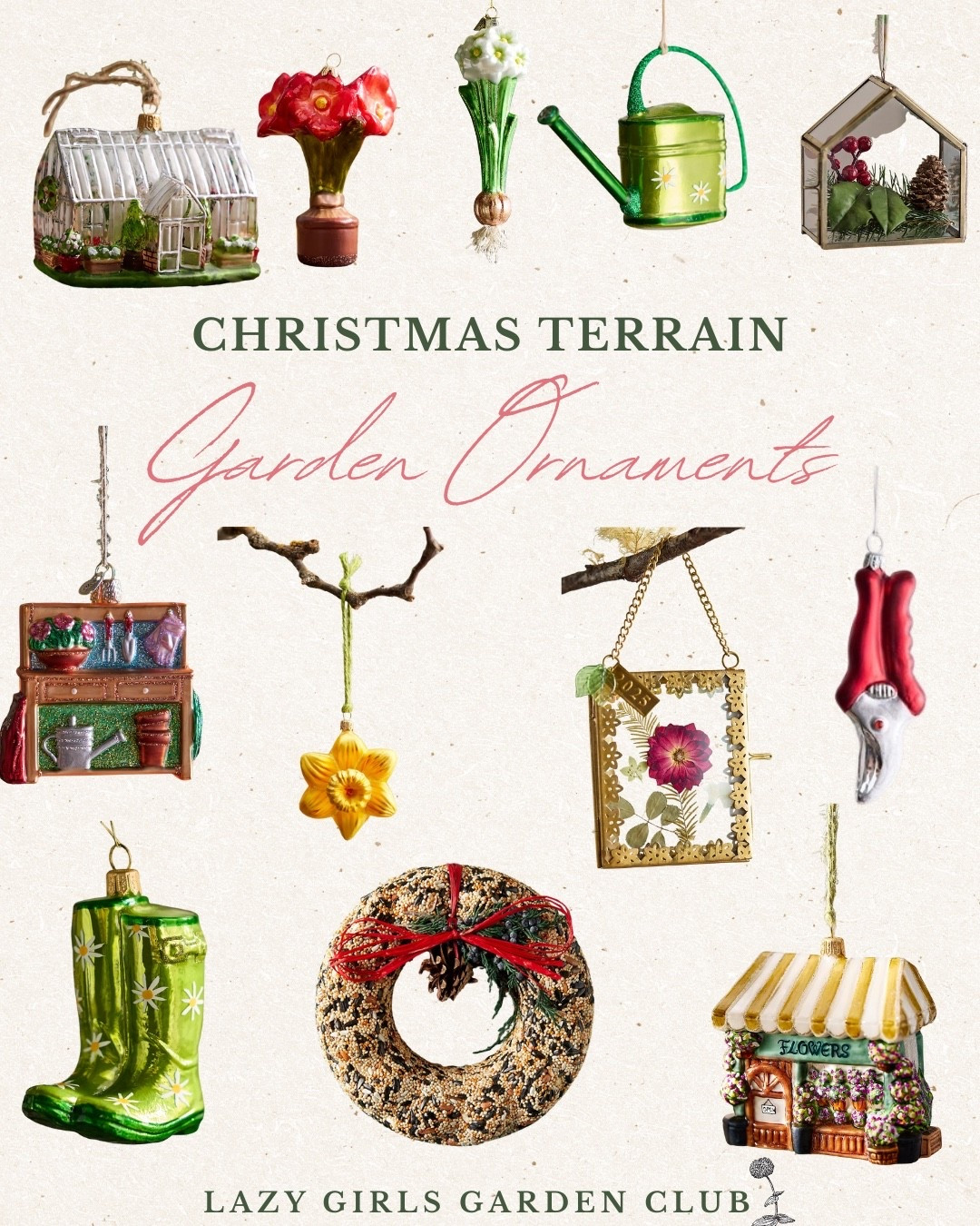In love with these garden-themed Christmas ornaments from Terrain! P.S. they’re having a sale right now!!

#LTKHome #LTKHoliday #LTKSeasonal