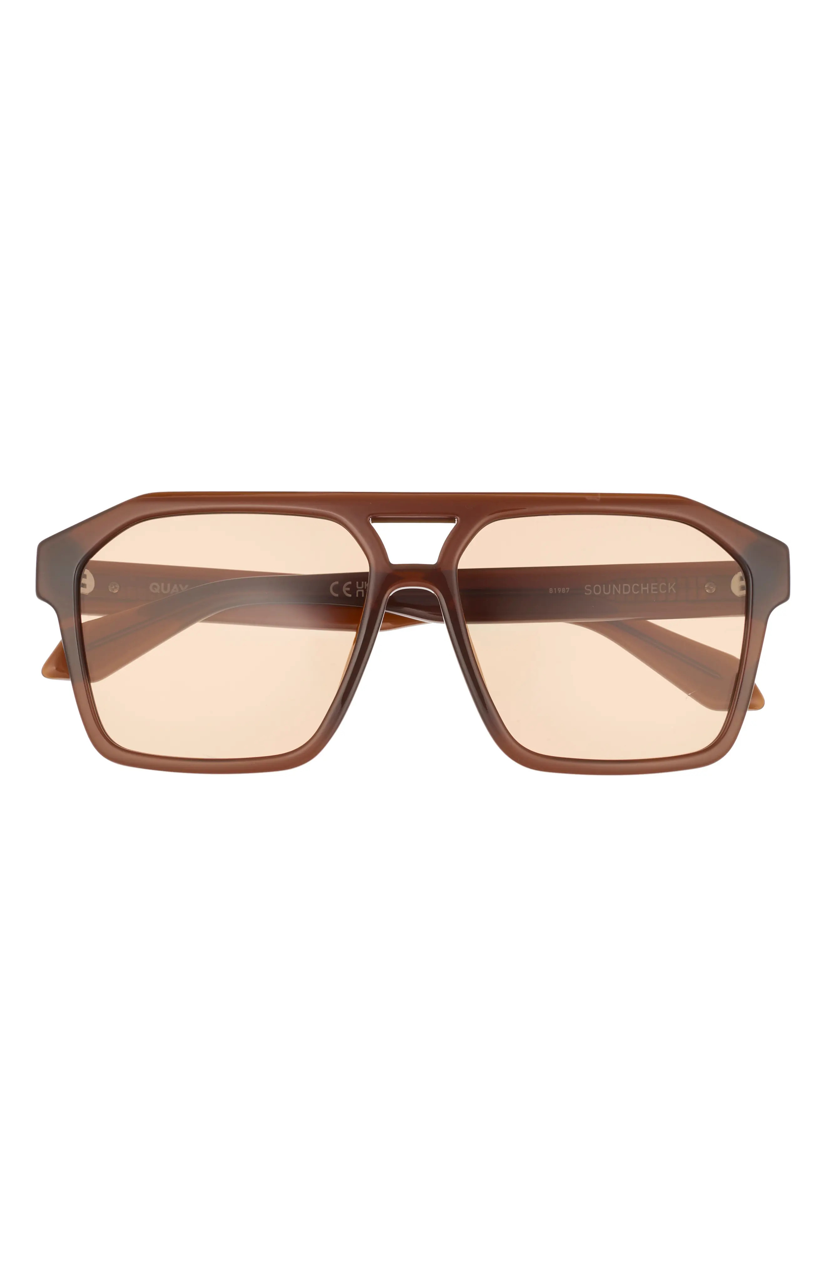 QUAY Soundcheck 57mm Gradient Aviator Sunglasses (Men) | Nordstrom | Nordstrom