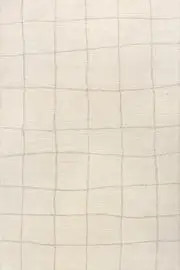 Cove Checked Wool Rug | Ivory | Rugs USA