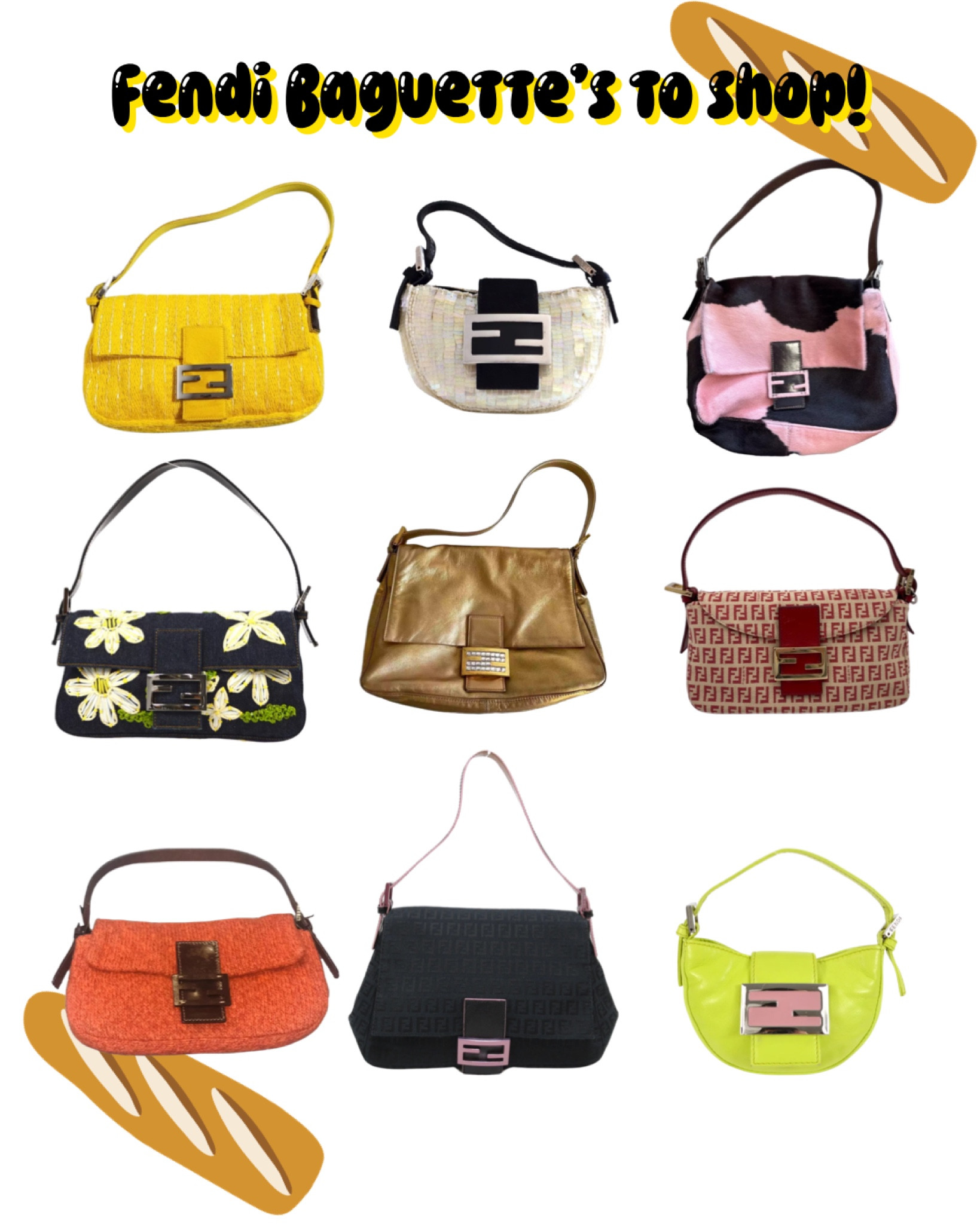 I’ve rounded up my favorite Fendi Baguettes to buy this week! Shop them  here so I don’t buy them all🤣💓🫶🏻💃🏼🥖 

#LTKStyleTip #LTKItBag #LTKSeasonal