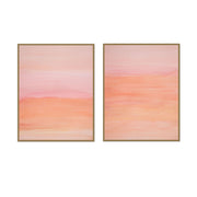 Pink Sunset Watercolor Pair | Urban Garden Prints
