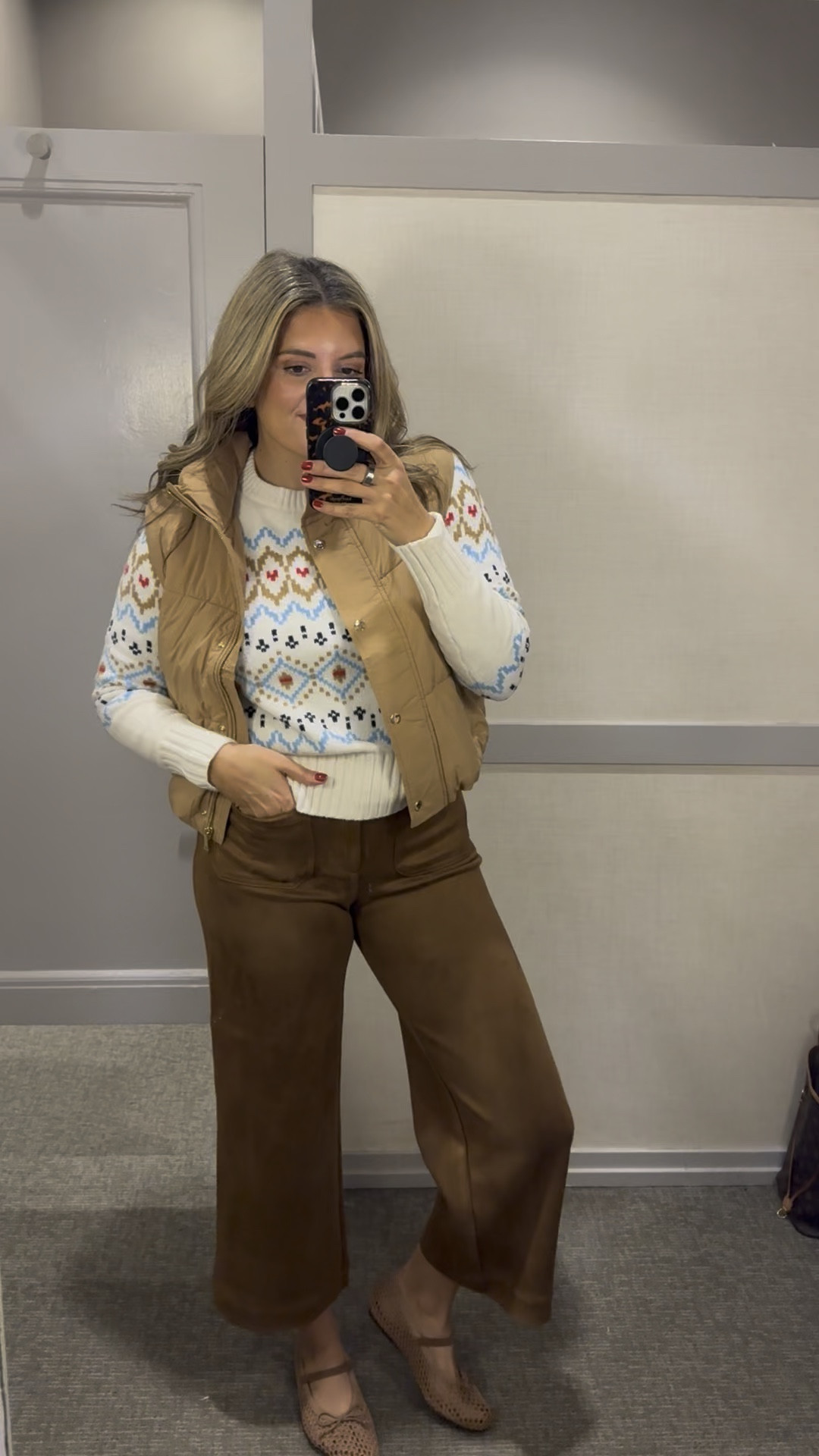 50% off our top selling fair isle sweater!! I wear a medium sweater, small puffer vest, size 8 suede pants! Loft Black Friday sale!!

#LTKSaleAlert #LTKCyberWeek #LTKFindsUnder50