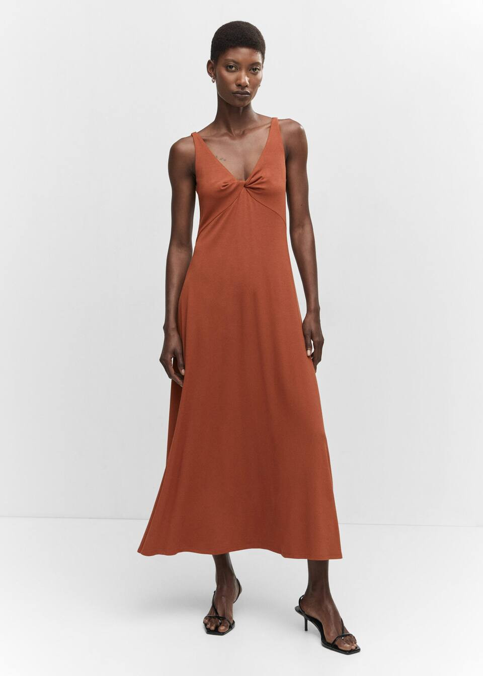 Knot knitted dress | MANGO (US)