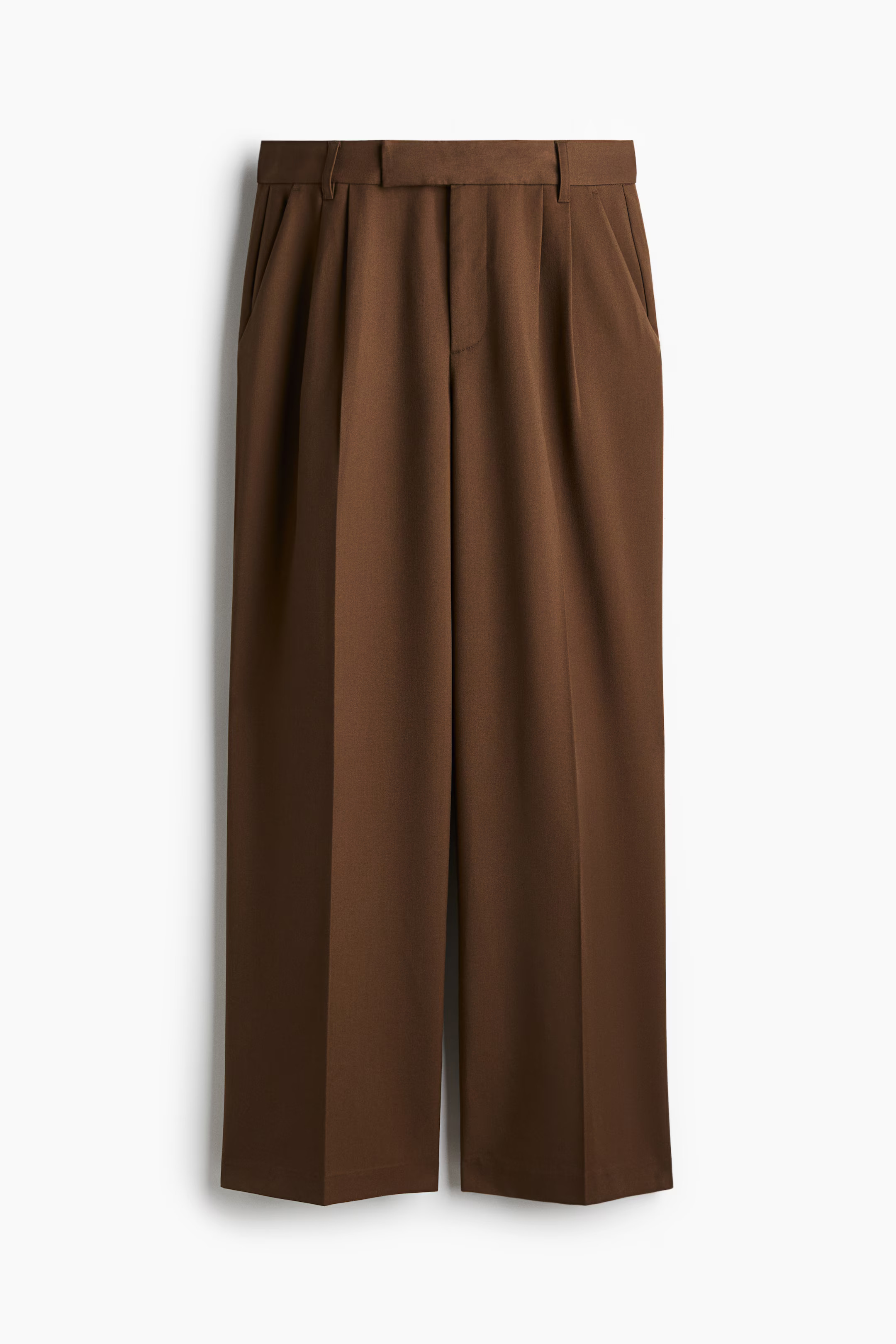 Tailored trousers - Dark brown - Ladies | H&M GB | H&M (UK, MY, IN, SG, PH, TW, HK)