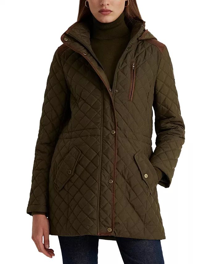 Women's Hooded Quilted Coat, Created by Macy's | Macy's