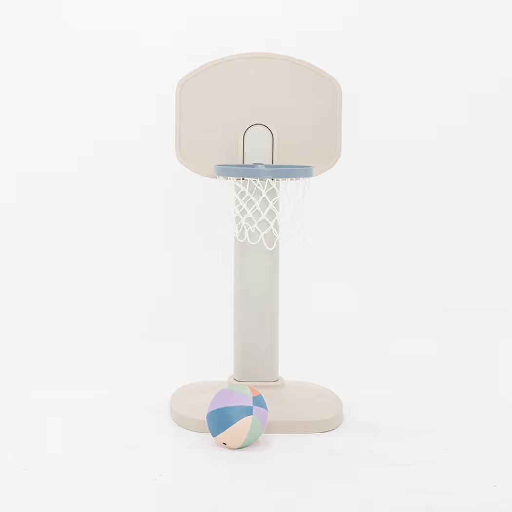PLAYSMOL Basketball Hoop for Toddlers & Kids, Rainbow Backboard with Blue Rim, Indoor Outdoor Min... | Amazon (US)