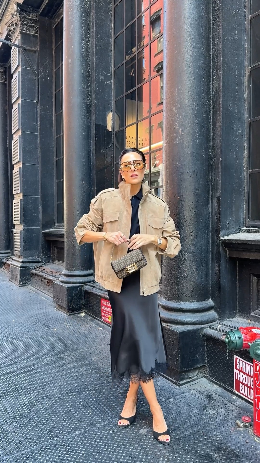 What I wore in NYC during fashion week, lace and suede! 🖤

#LTKSeasonal #LTKOver40