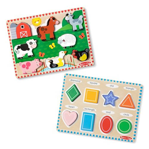 Melissa & Doug Chunky Puzzle Bundle | Amazon (US)