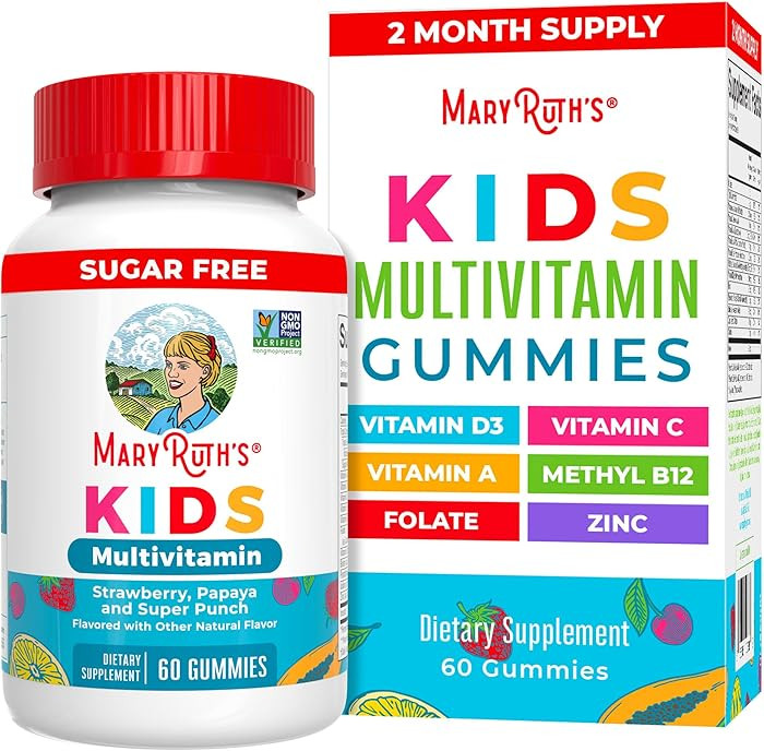 MaryRuth Organics Kids Vitamins | Multi | Sugar Free | 2 Month Supply | Kids Multivitamin Gummies... | Amazon (US)