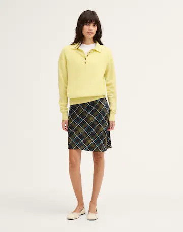Picot-Trim Midi Slip Skirt | Madewell
