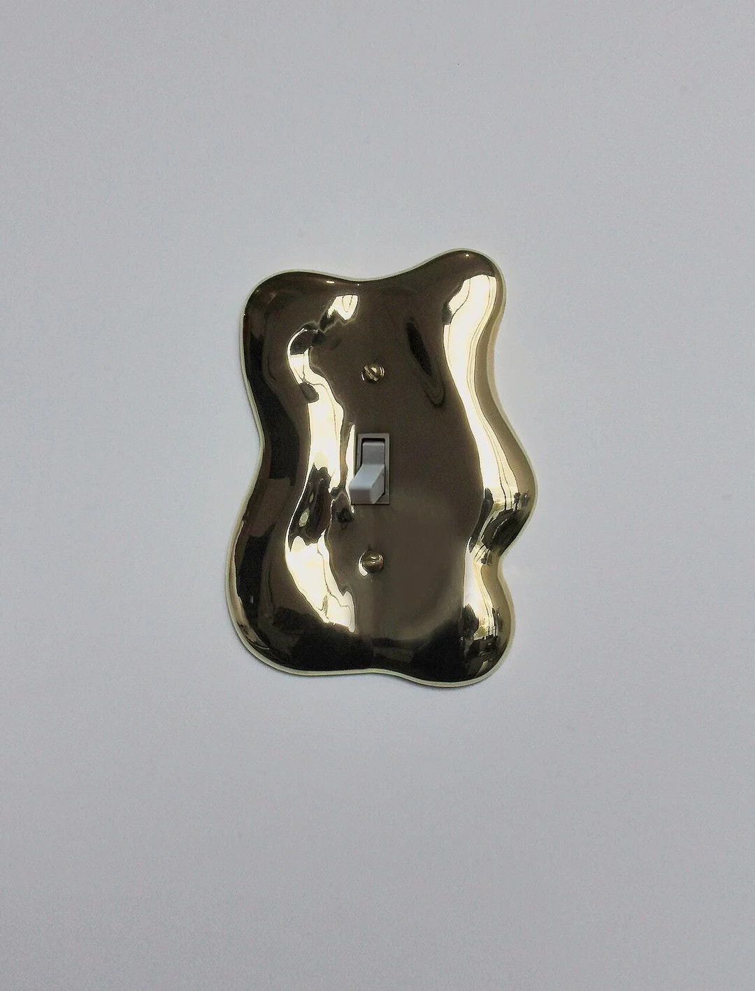 Sculptural Light Switch Cover in Brass - Etsy Canada | Etsy (US)