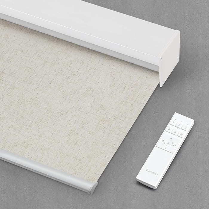Motorized Blinds with Remote,100% Blackout Smart Roller Blinds Compatible with Apple Homekit Goog... | Amazon (US)