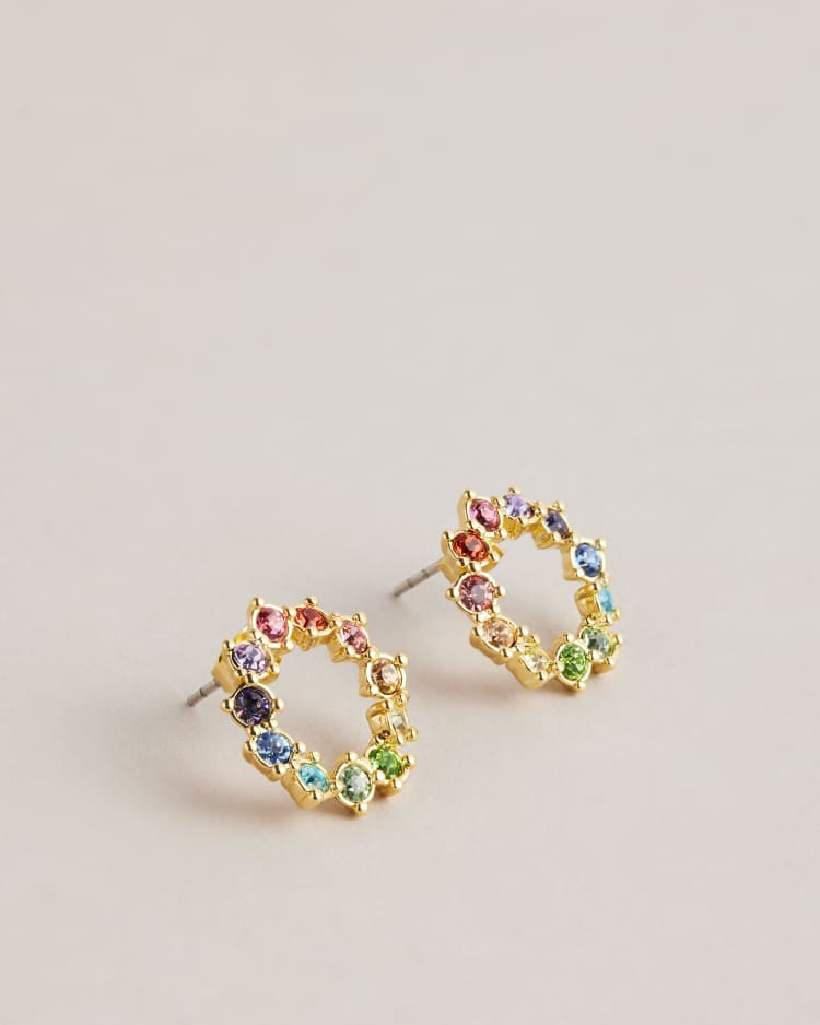 Crystal Hoop Stud Earrings | Ted Baker (UK)