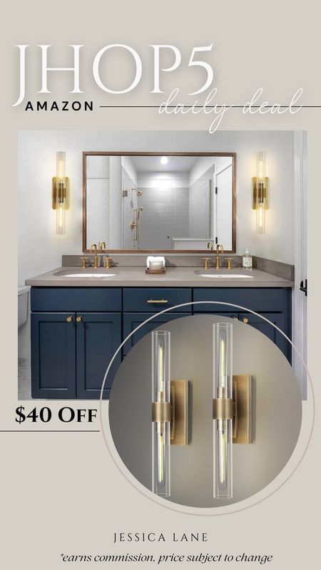 Amazon daily deal, save $40 on these gorgeous set of two gold modern wall sconce light fixtures. Amazon lighting, bathroom lighting, Modern wall sconces, gold light fixture, gold wall sconce, bathroom vanity lighting, Amazon deal

#LTKSaleAlert #LTKHome #LTKStyleTip